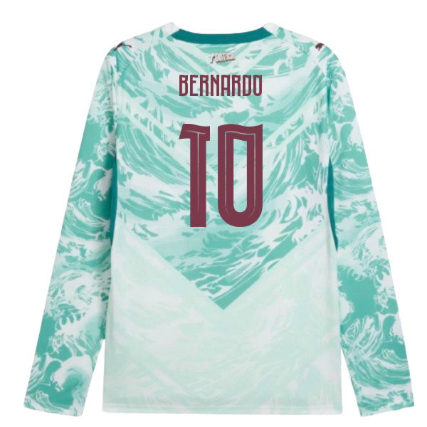 2026-2027 Portugal Long Sleeves Away Shirt (Bernardo 10)-SoccerKits Hub | Buy Soccer Jerseys Online